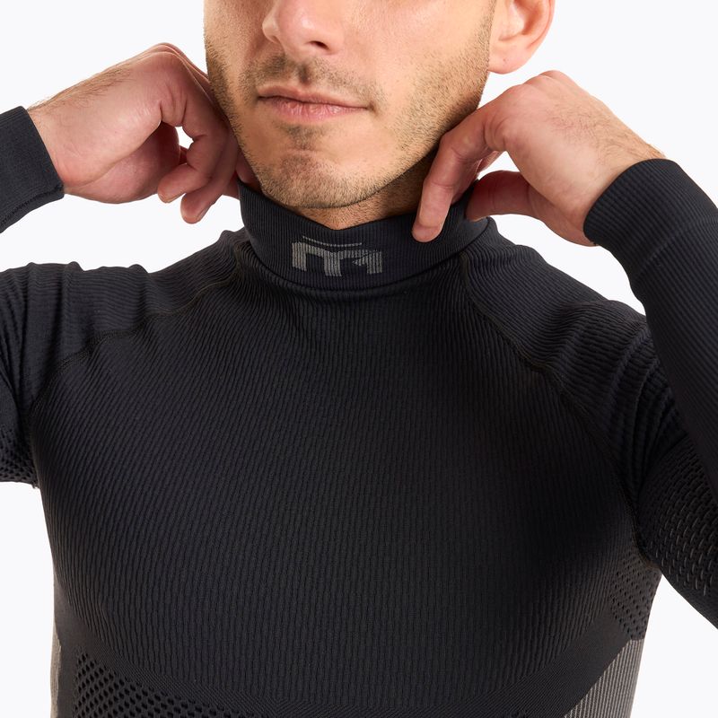Maglia termica da uomo Mico M1 Mock Neck nero 3