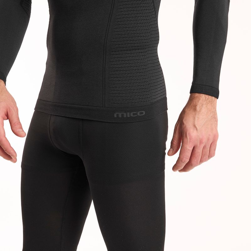 Maglia termica da uomo Mico Odor Zero Girocollo nero 4