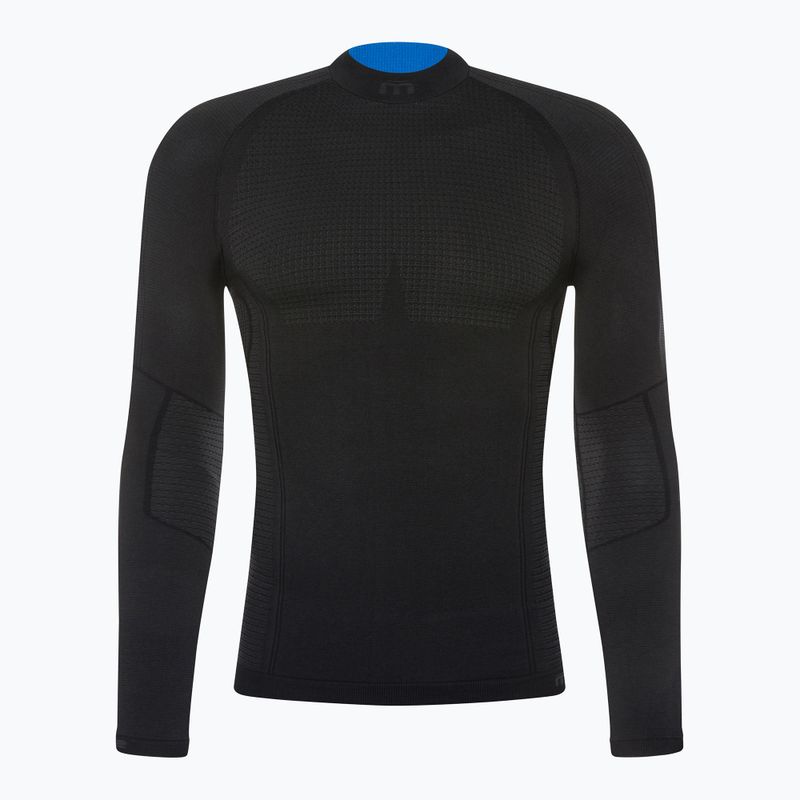 Uomo thermal active manica lunga Mico Odor Zero Mock Neck nero 6