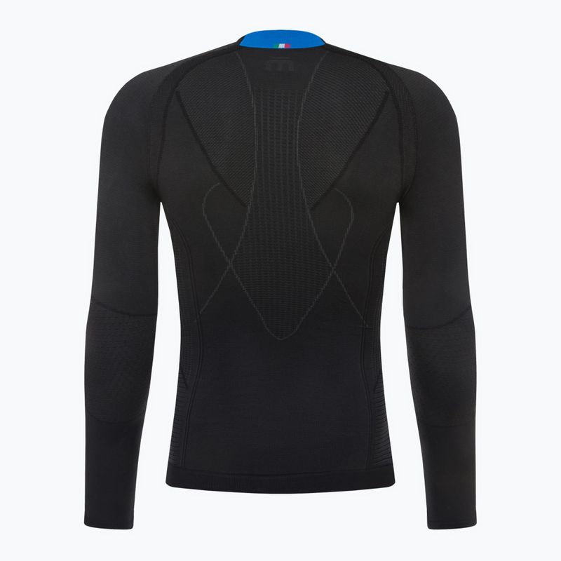 Uomo thermal active manica lunga Mico Odor Zero Mock Neck nero 7