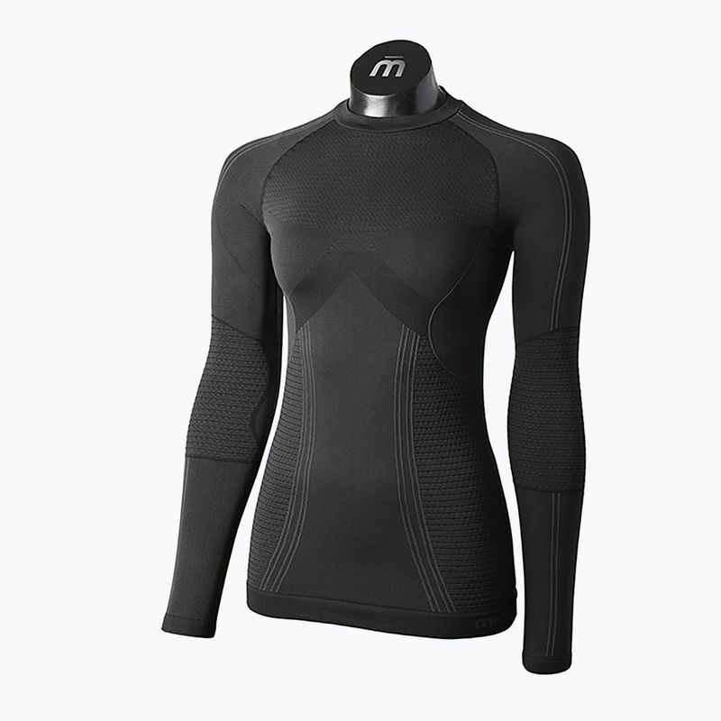 Mico Odor Zero Collo rotondo donna manica lunga termica nero