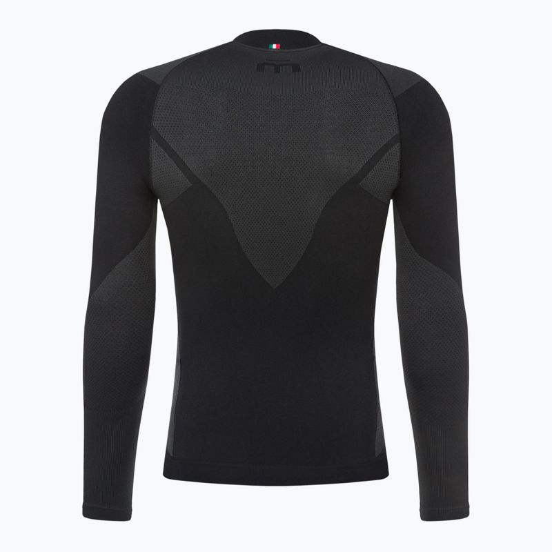 Maglia termica da uomo Mico Warm Control Zip Neck nero 7