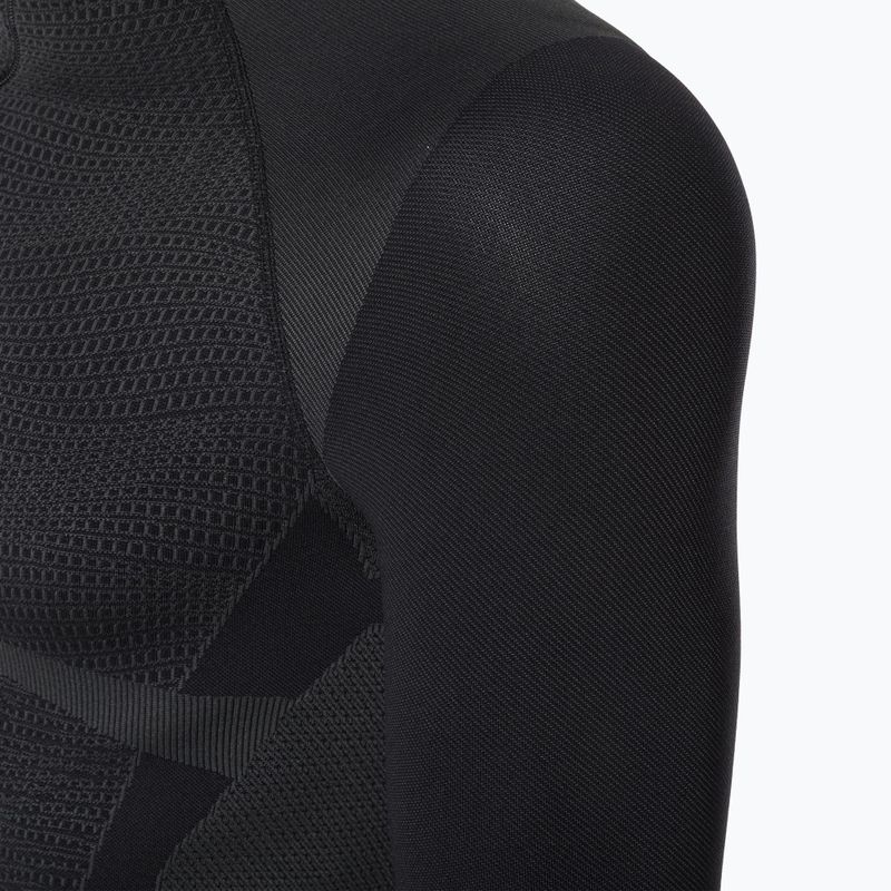 Maglia termica da uomo Mico Warm Control Zip Neck nero 8