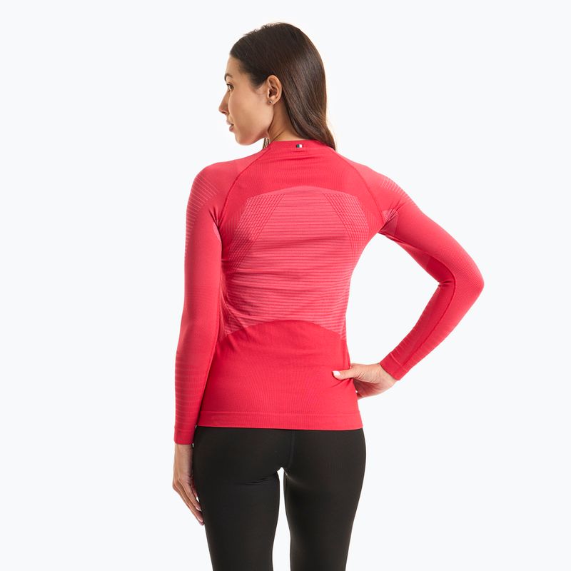 Maglia termica da donna Mico Warm Control Round Neck fragola 2