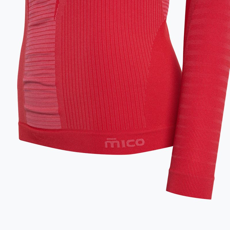 Maglia termica da donna Mico Warm Control Round Neck fragola 9