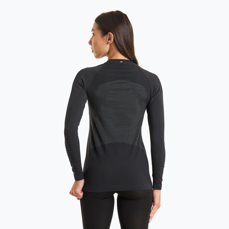 Maglia termica da donna Mico Warm Control Round Neck nero 2