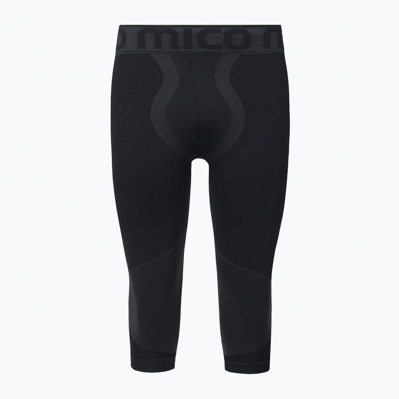 Pantaloni termici attivi da uomo Mico Warm Control 3/4 nero