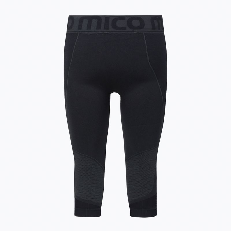 Pantaloni termici attivi da uomo Mico Warm Control 3/4 nero 2