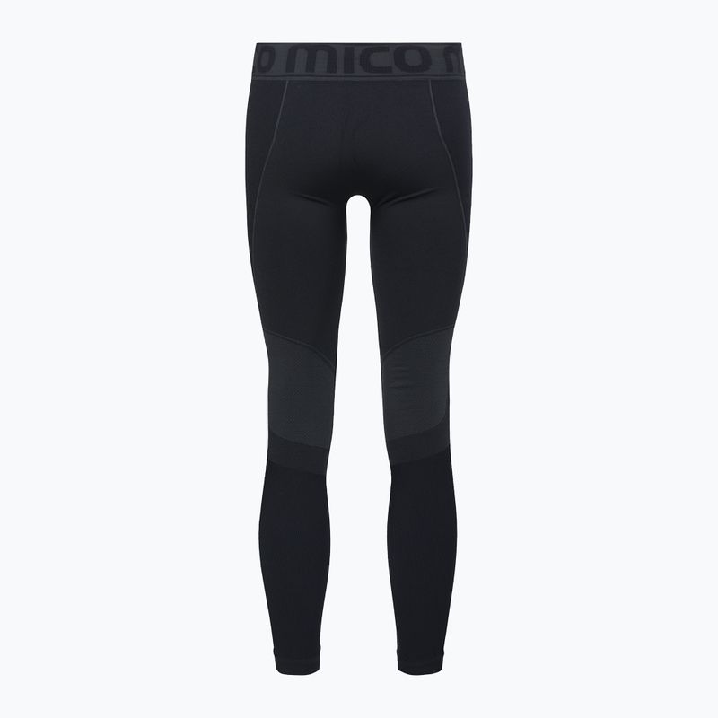 Pantaloni termoattivi da uomo Mico Warm Control nero 2