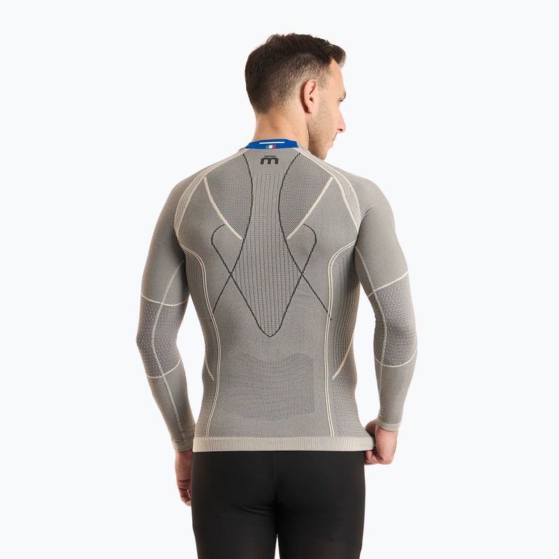 Maglia termica da uomo Mico Odor Zero Girocollo grigio 2