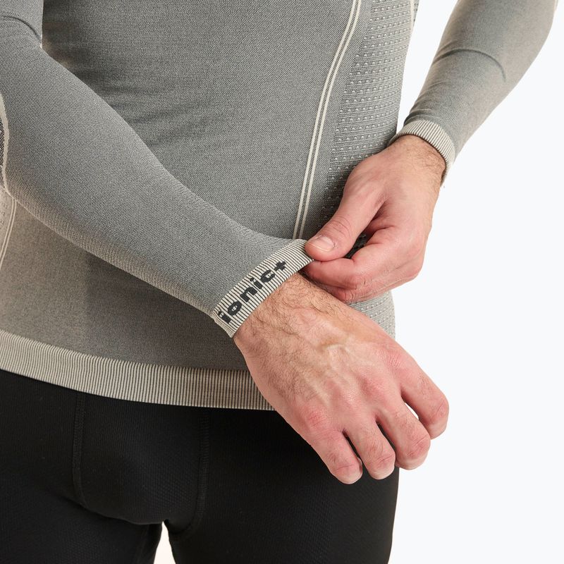 Maglia termica da uomo Mico Odor Zero Girocollo grigio 5