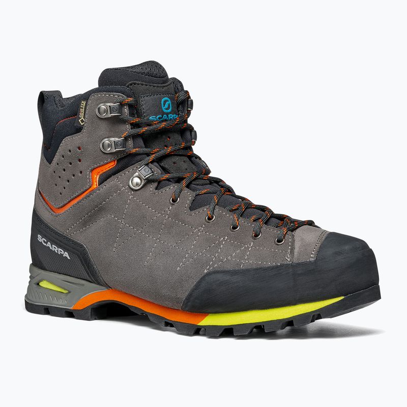 Scarponi da trekking da uomo SCARPA Zodiac Plus GTX squalo/arancio 11