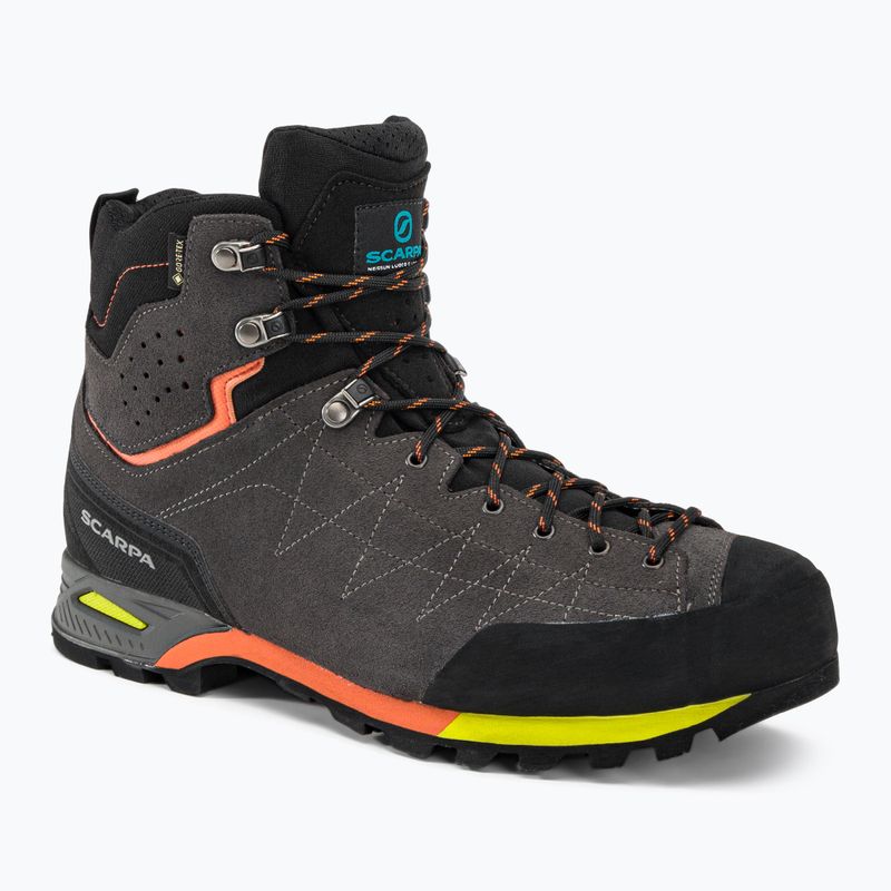 Scarponi da trekking da uomo SCARPA Zodiac Plus GTX squalo/arancio