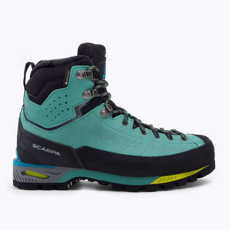 Scarponi da montagna da donna SCARPA Zodiac Tech GTX verde/blu 2