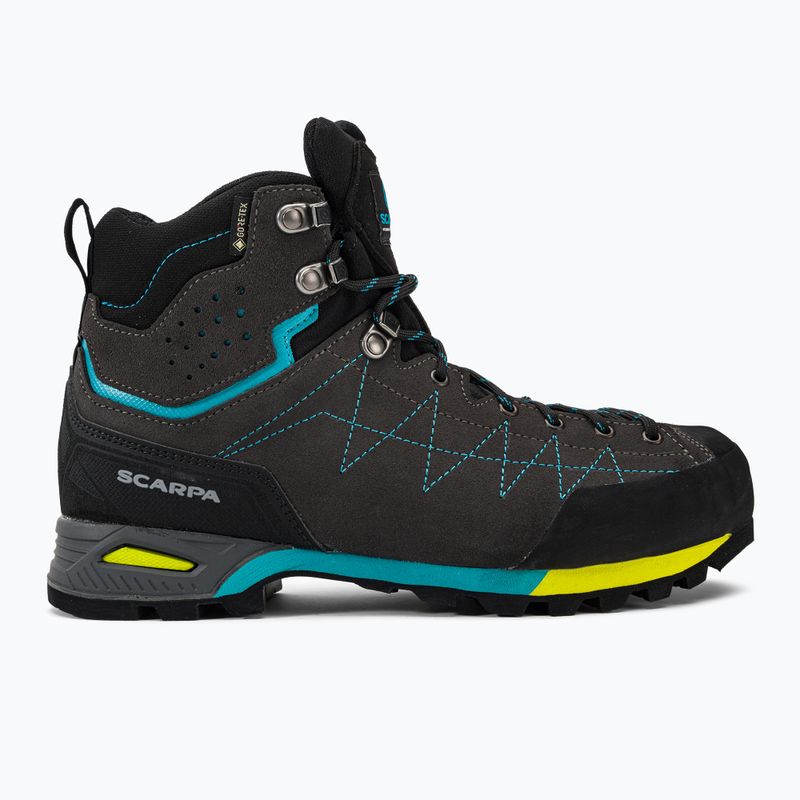 Scarponi da trekking da donna SCARPA Zodiac Plus GTX squalo/malva 2