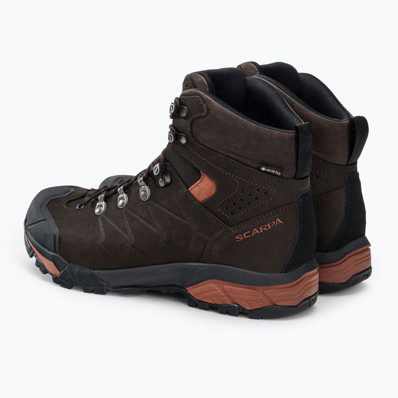 Scarponi da trekking da uomo SCARPA ZG Pro GTX caffè scuro/ruggine 3