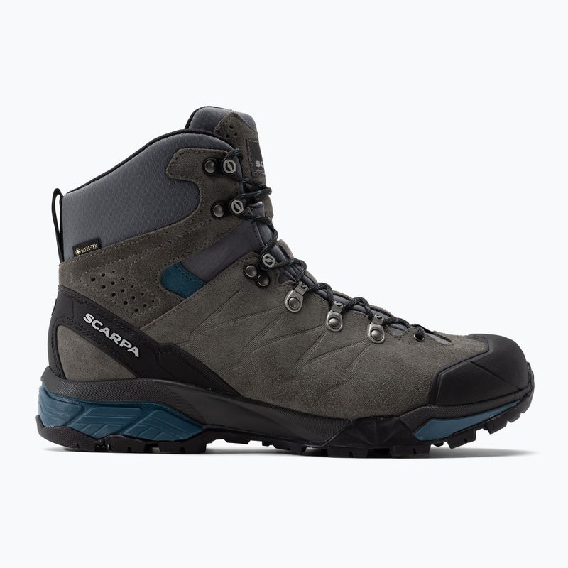 Scarponi da trekking da uomo SCARPA ZG Trek GTX titanio/blu lago 2