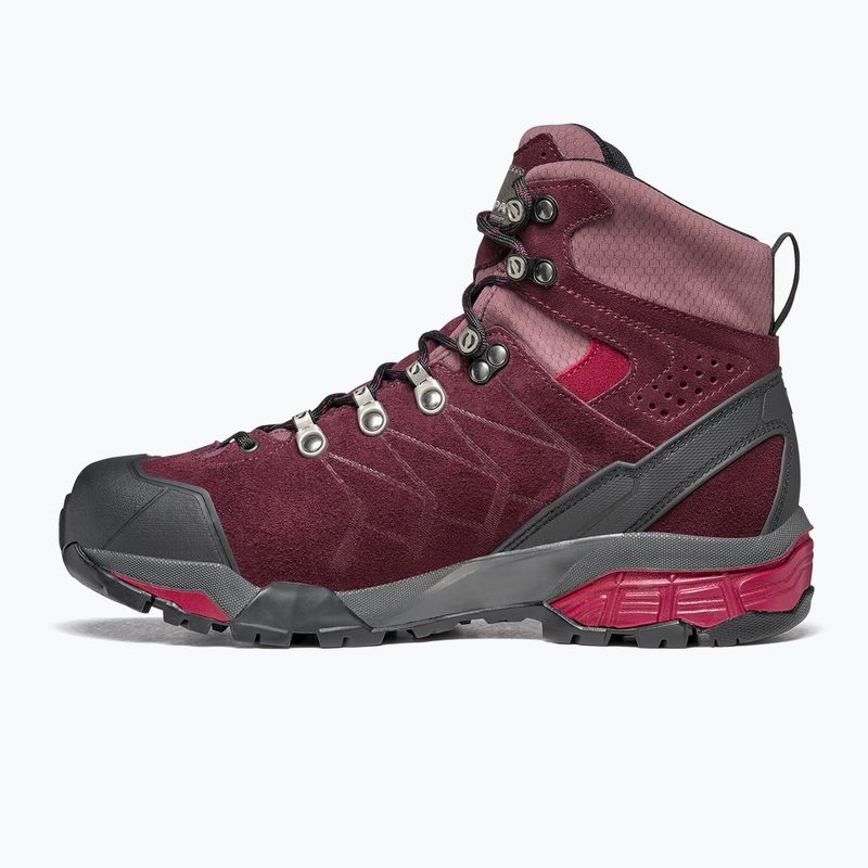 Stivali da trekking da donna SCARPA ZG Trek GTX temeraire/red plum 12