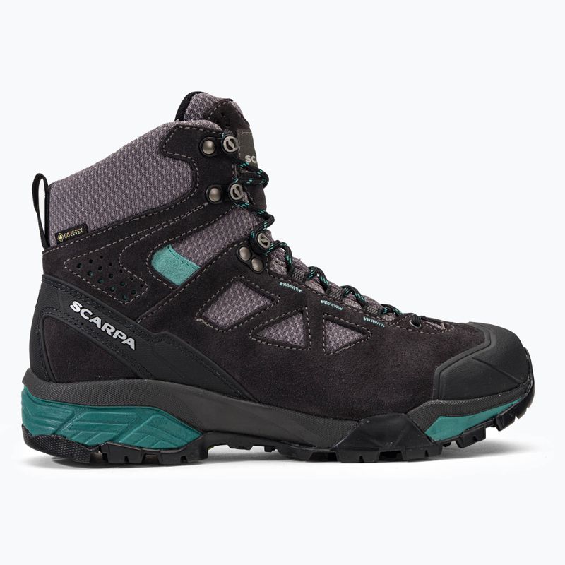 Scarponi da trekking da donna SCARPA ZG Lite GTX grigio scuro/laguna 2