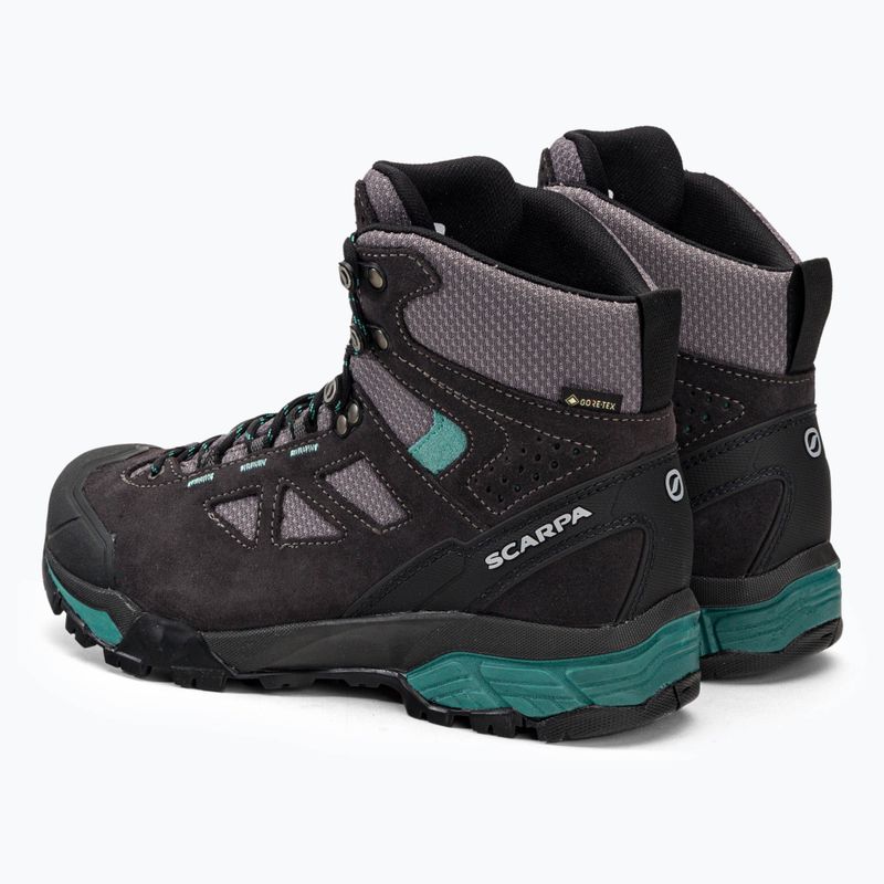 Scarponi da trekking da donna SCARPA ZG Lite GTX grigio scuro/laguna 3