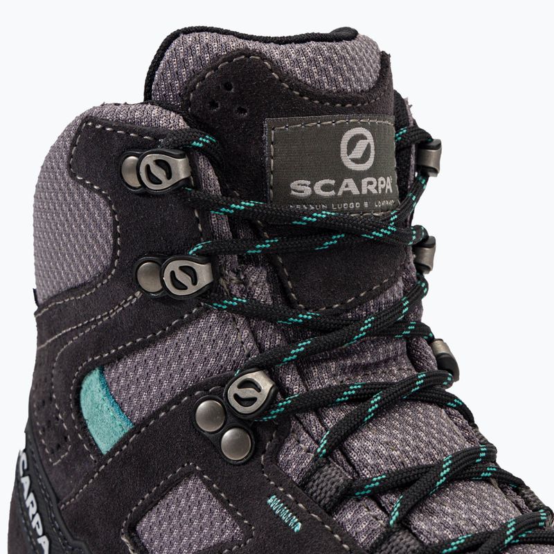 Scarponi da trekking da donna SCARPA ZG Lite GTX grigio scuro/laguna 8