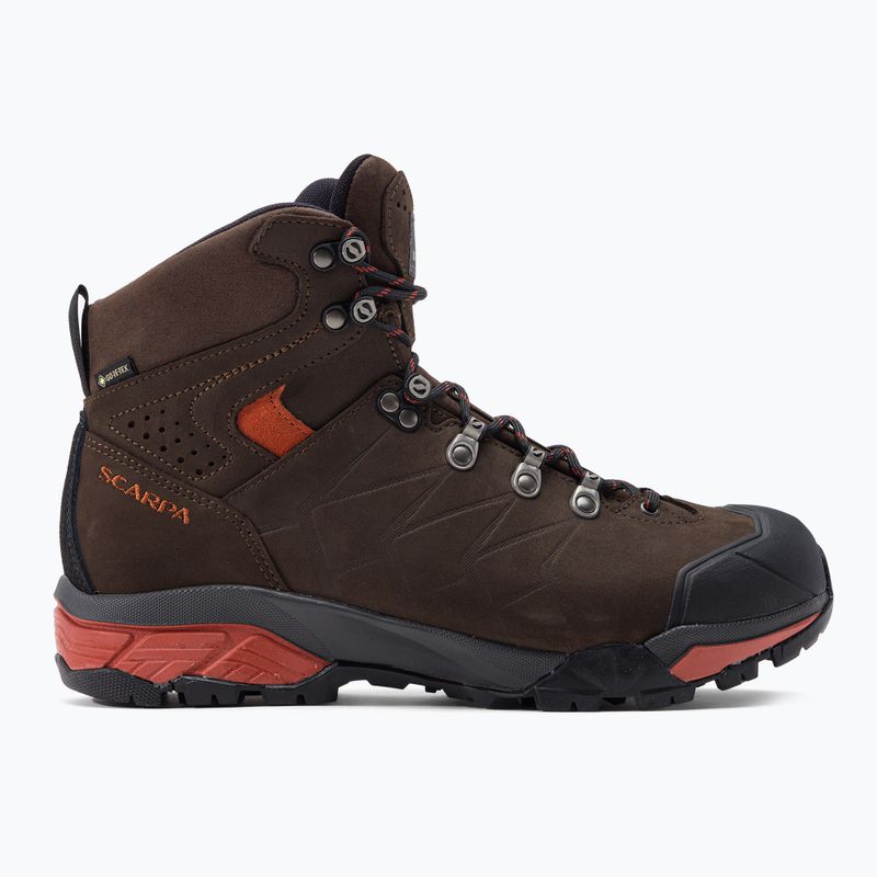 Scarponi da trekking da uomo SCARPA ZG Pro GTX caffè scuro/ruggine 2