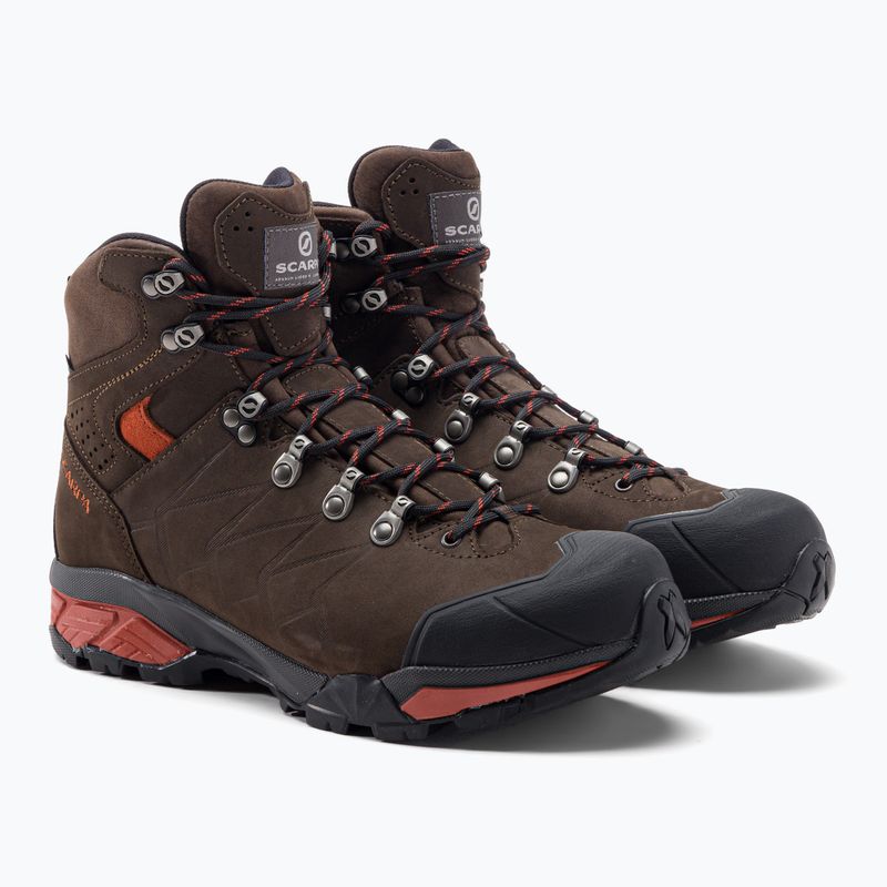 Scarponi da trekking da uomo SCARPA ZG Pro GTX caffè scuro/ruggine 5