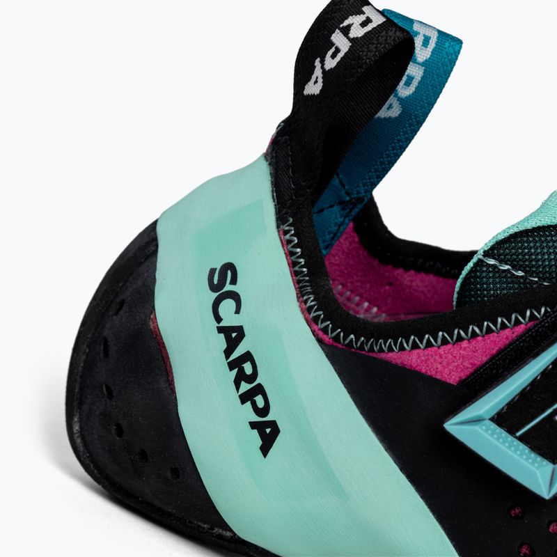 Scarpe da arrampicata da donna SCARPA Vapor V dahlia/aqua 7