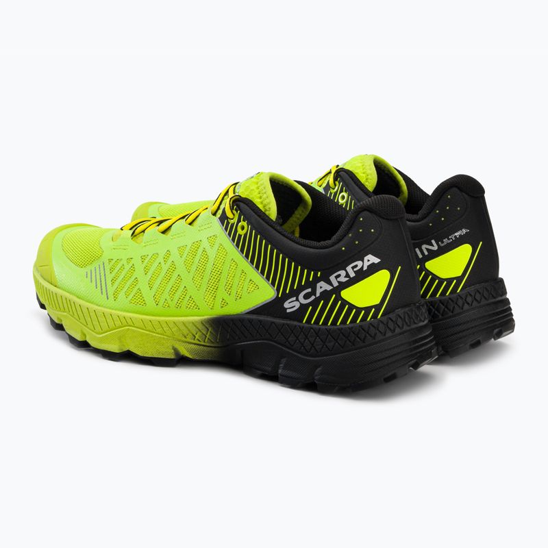 Scarpe da corsa SCARPA Spin Ultra 2022 da uomo in lime acido/nero 3