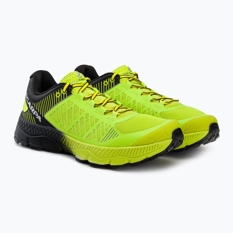 Scarpe da corsa SCARPA Spin Ultra 2022 da uomo in lime acido/nero 5