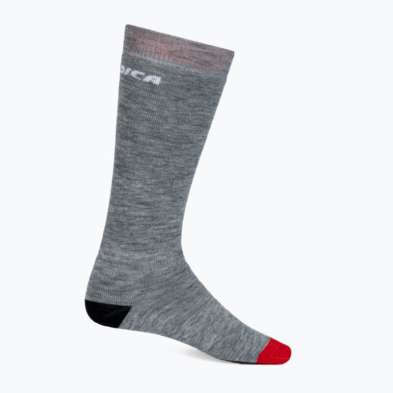 Calze da sci Nordica Multisport Winter JR per bambini 2 paia grigio medio/rosso/nero + grigio medio
