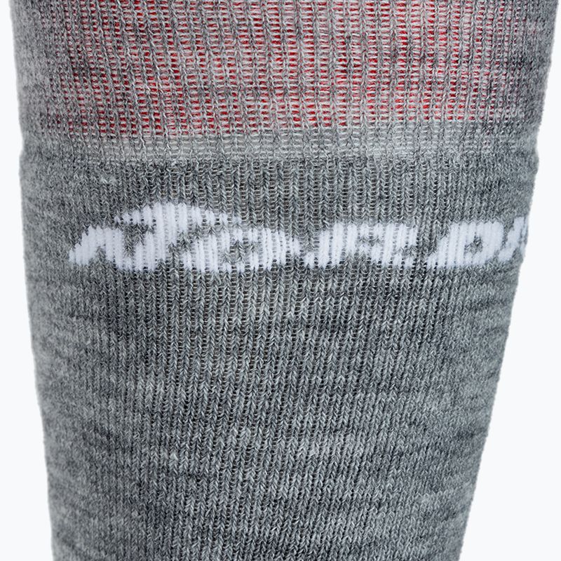 Calze da sci Nordica Multisport Winter JR per bambini 2 paia grigio medio/rosso/nero + grigio medio 4