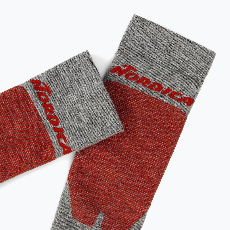 Calze da sci Nordica Uni 2.0 2 paia grigio/rosso+nero/rosso 6