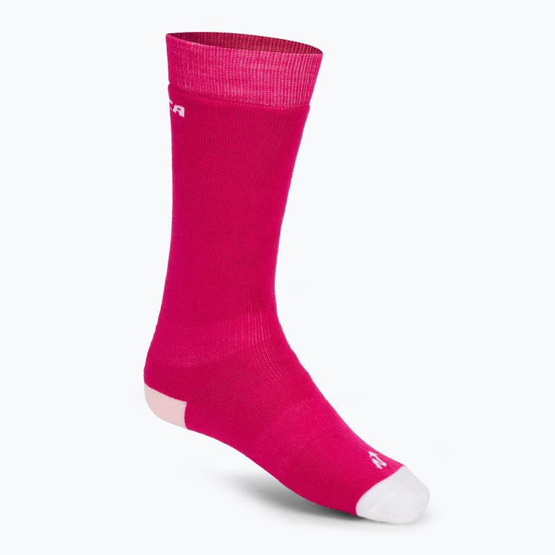 Nordica Multisports Calze da sci invernali per bambini 2 paia fuxia/ rosa/ bianco 2