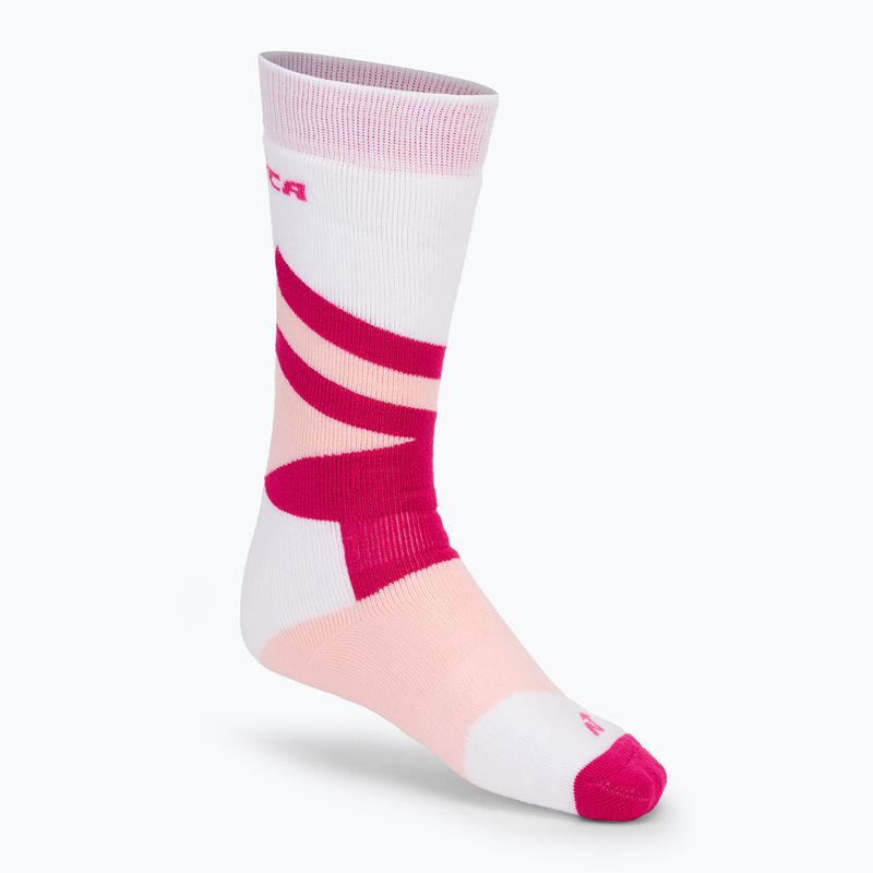 Nordica Multisports Calze da sci invernali per bambini 2 paia fuxia/ rosa/ bianco 5