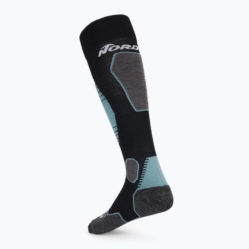 Calze da sci donna Nordica High Performance 3.0 black/lichen blue/white 2