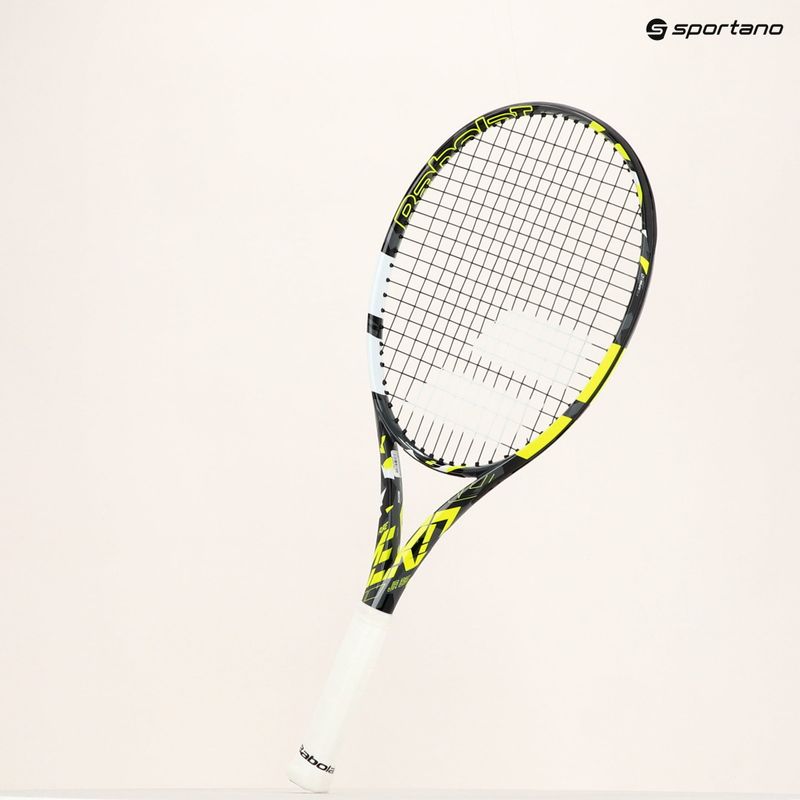 Racchetta da tennis Babolat Pure Aero Junior 26 grigio/giallo/bianco per bambini 8
