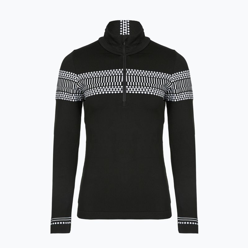 Felpa termica da donna Newland Danica nero/bianco