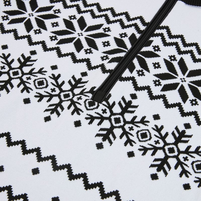 Felpa termica da donna Newland Groenlandia Half Zip bianco/nero 3