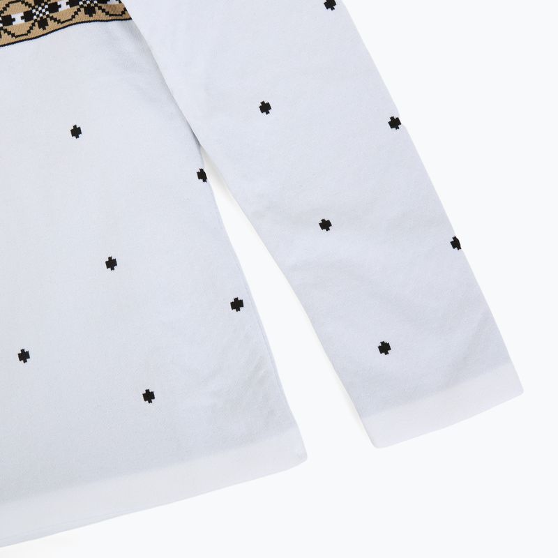 Felpa termica da donna Newland Isalind Half Zip bianco/nero 4