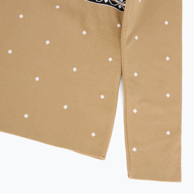 Felpa termica da donna Newland Isalind Half Zip biscotto/bianco 4