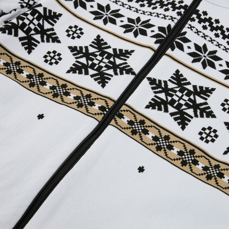 Felpa termica da donna Newland Jadis Full Zip bianco/nero 3