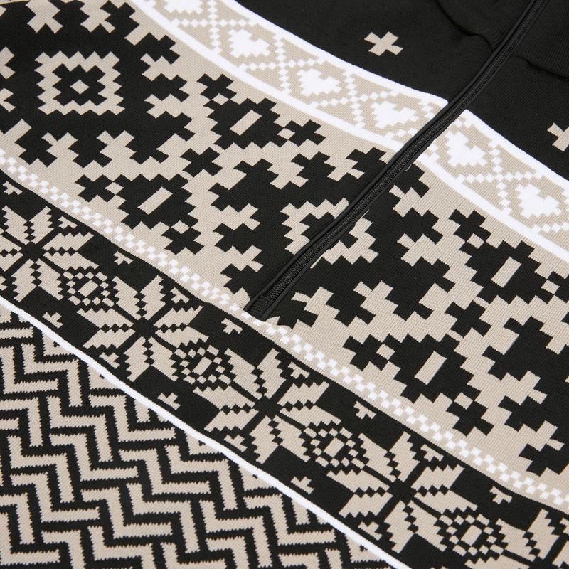 Felpa termica da donna Newland Kristel Half Zip nero/pietra 3