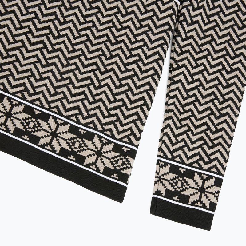 Felpa termica da donna Newland Kristel Half Zip nero/pietra 4