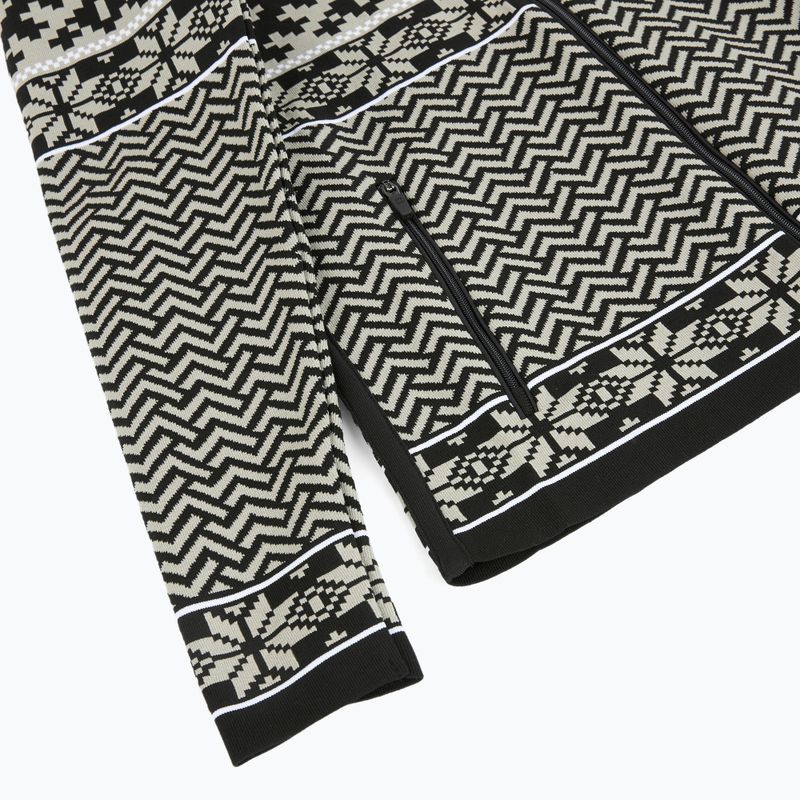 Felpa termica da donna Newland Kylie Full Zip nero/pietra 4