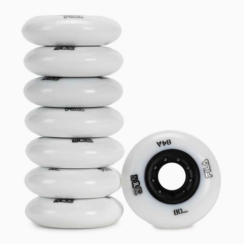 FILA Urban Wheels 80mm/84A ruote per rollerblade 8 pezzi bianco 2