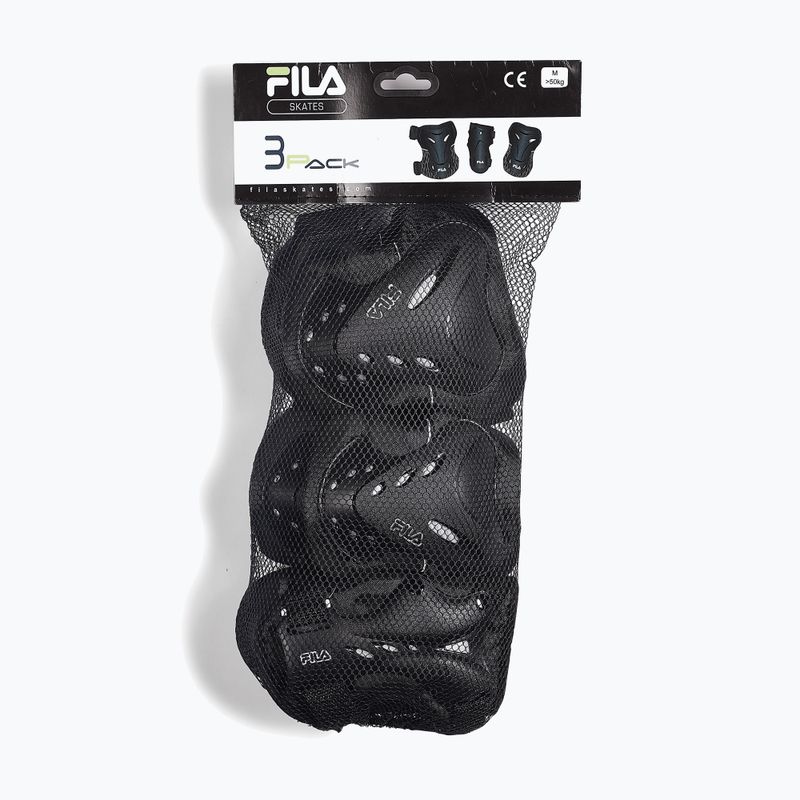 Set di protezioni da uomo FILA FP Gears nero/argento 7