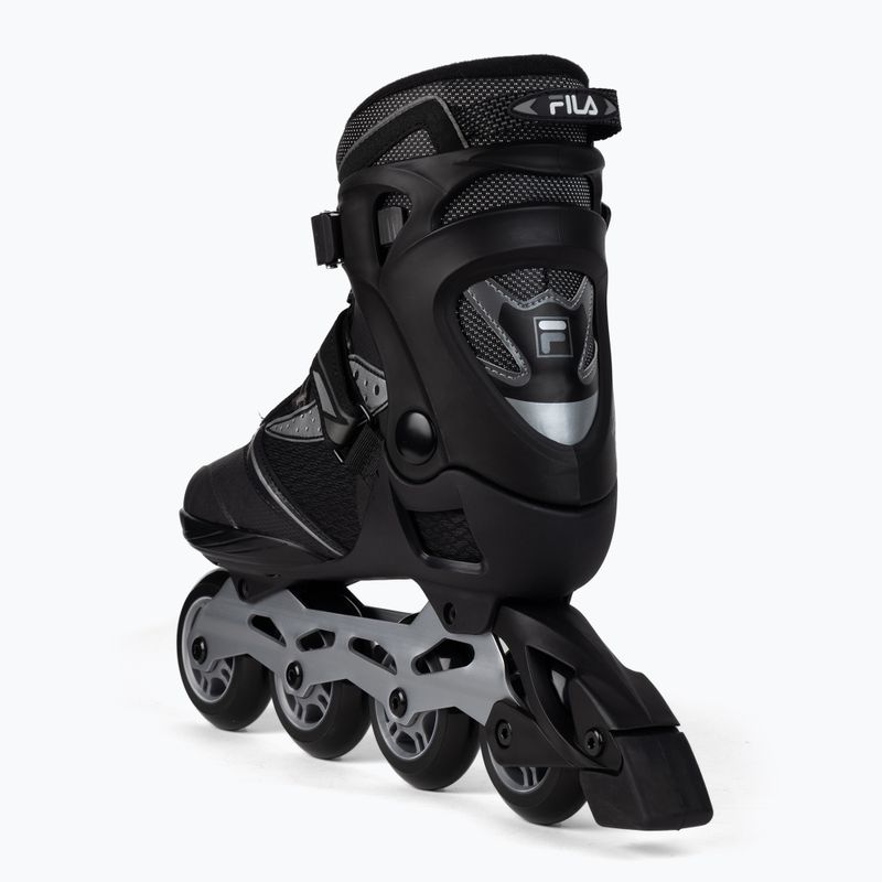 Pattini a rotelle FILA Legacy Pro 80 uomo nero/argento/rosso 3