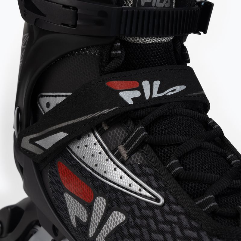 Pattini a rotelle FILA Legacy Pro 80 uomo nero/argento/rosso 5