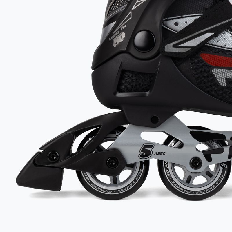 Pattini a rotelle FILA Legacy Pro 80 uomo nero/argento/rosso 7